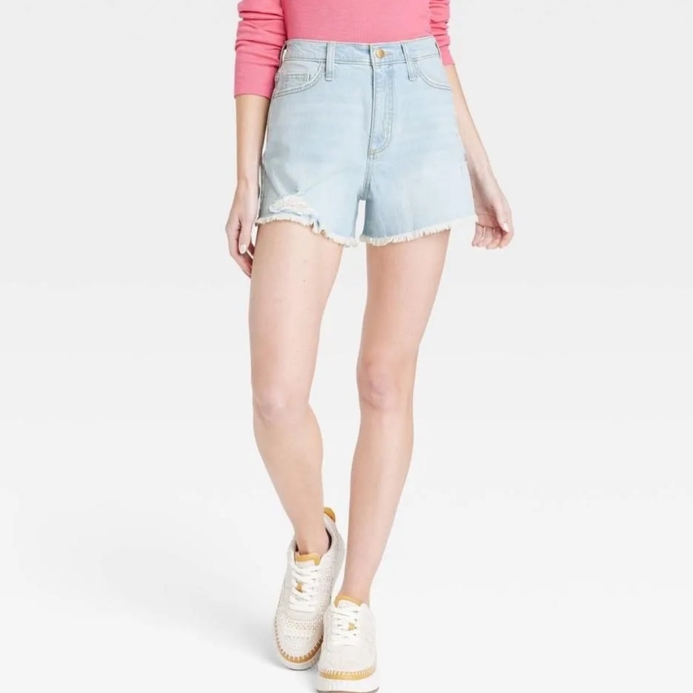 Universal Thread Blue Jean Shorts Relaxed Fit vintage Size #8 NWT